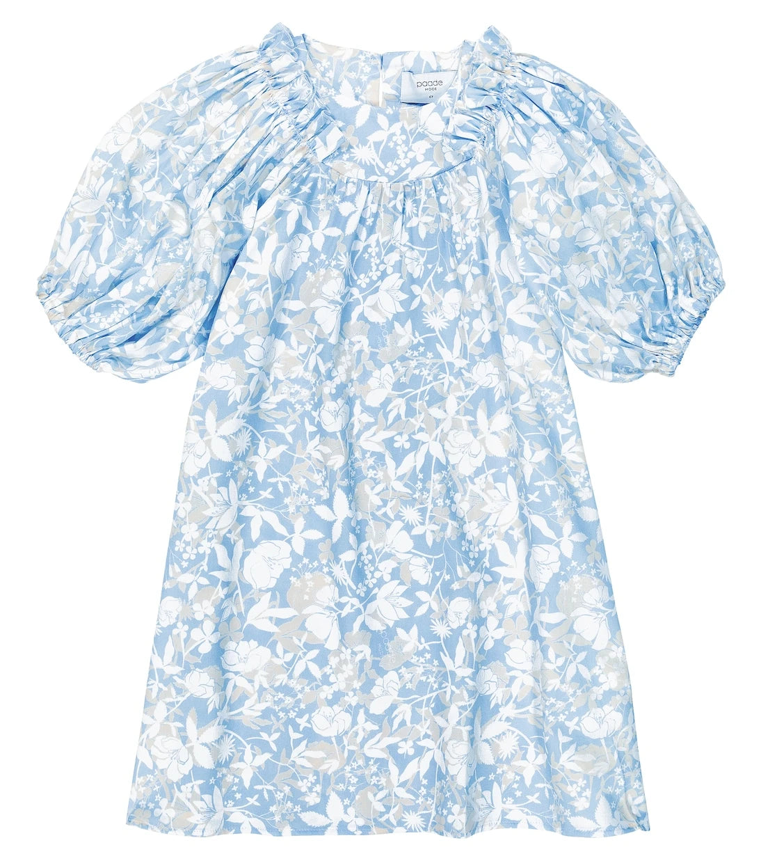 Paade Mode - Balloon-sleeve floral cotton dress