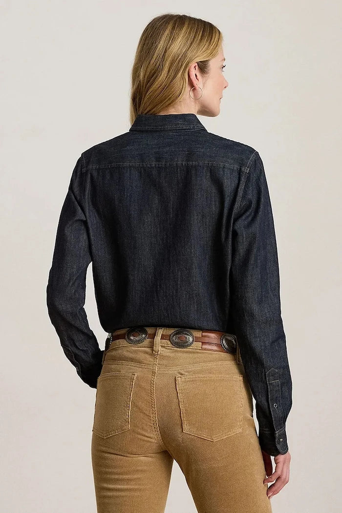 Lauren Ralph Lauren риза дамска от деним