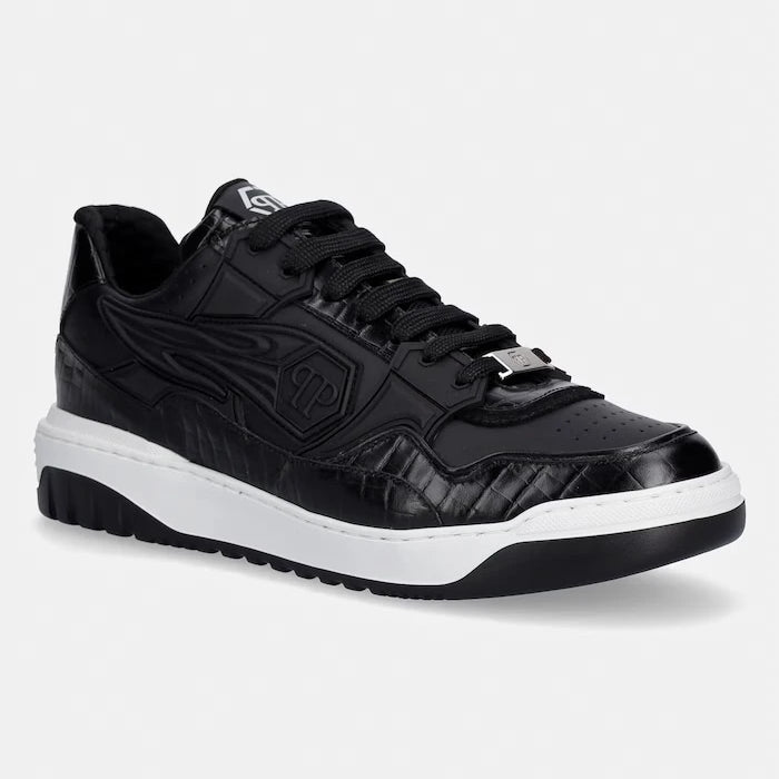 Кожени маратонки Philipp Plein Low-Top Moonwalker