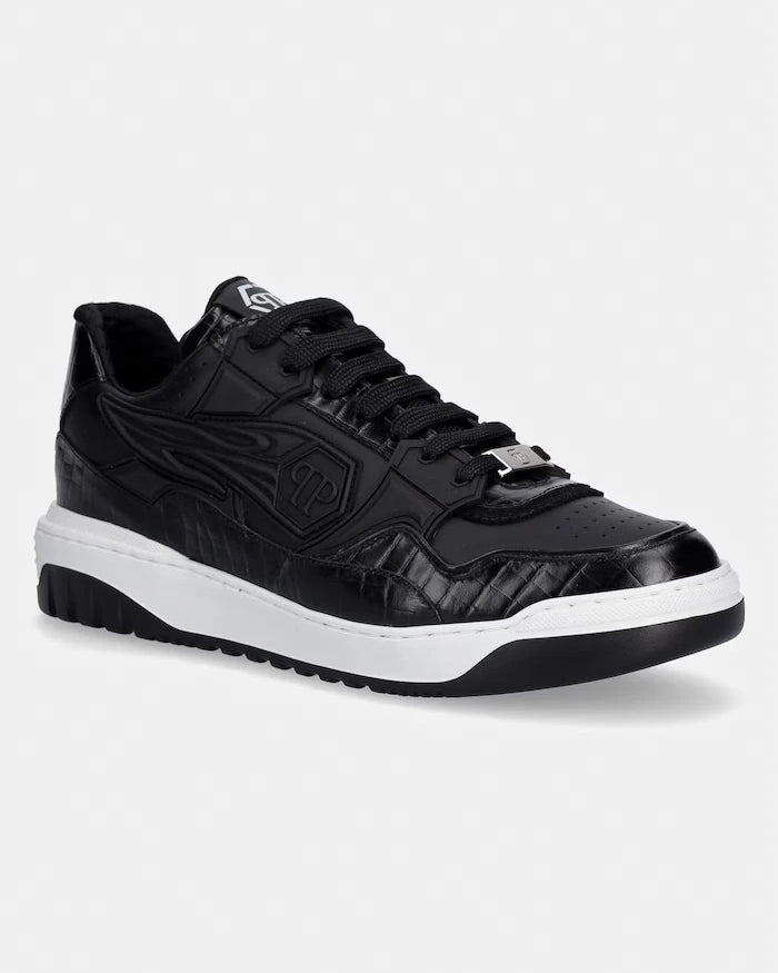 Кожени маратонки Philipp Plein Low-Top Moonwalker