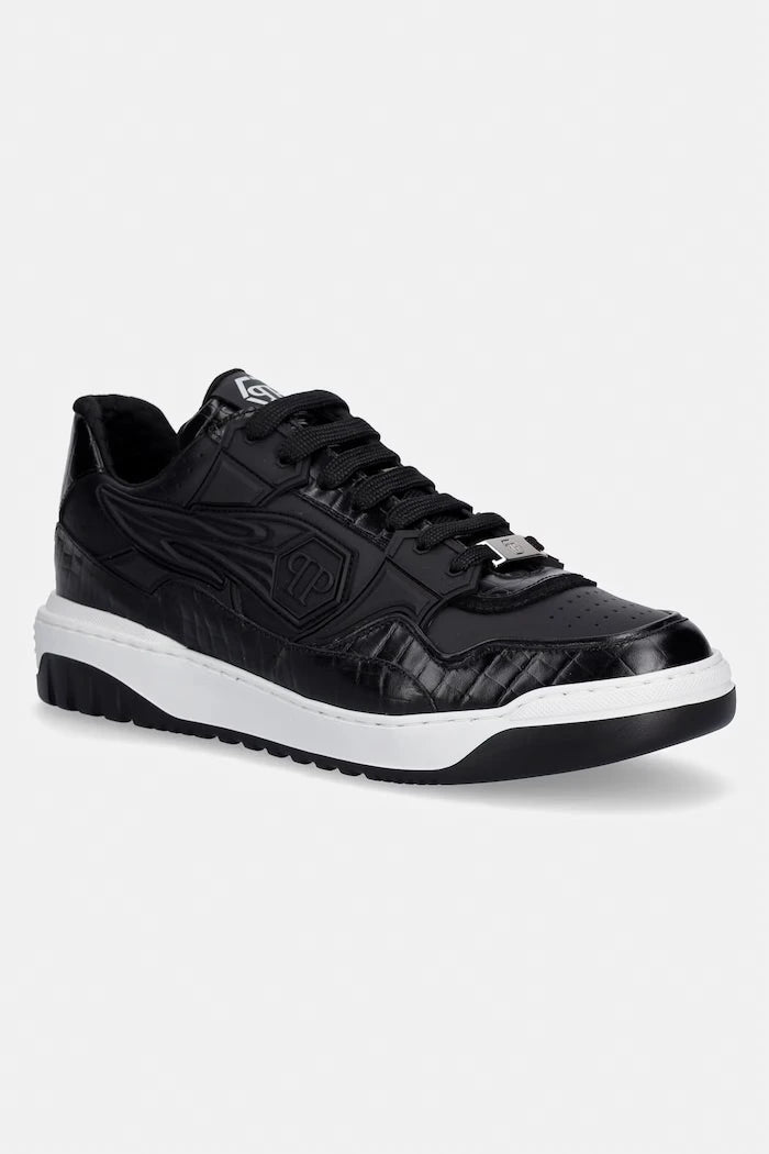 Philipp Plein Low-Top Moonwalker Deri Spor Ayakkabı