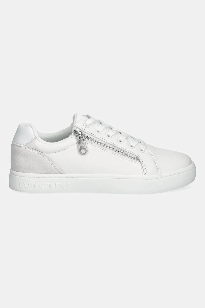 Кожени маратонки Calvin Klein Jeans CLASSIC CUPSOLE ZIP LOW IN
