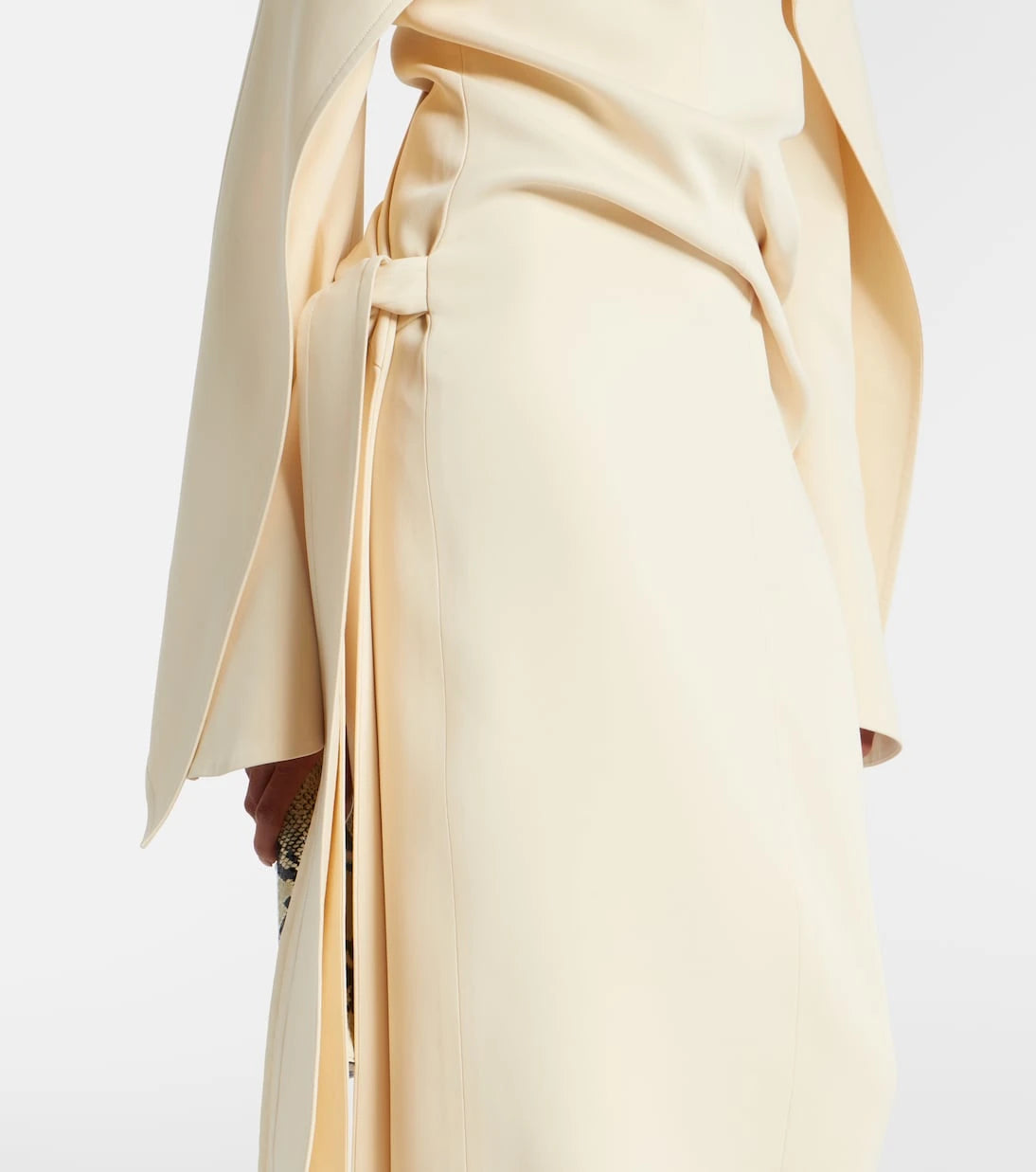 Khaite - Draped crêpe maxi dress