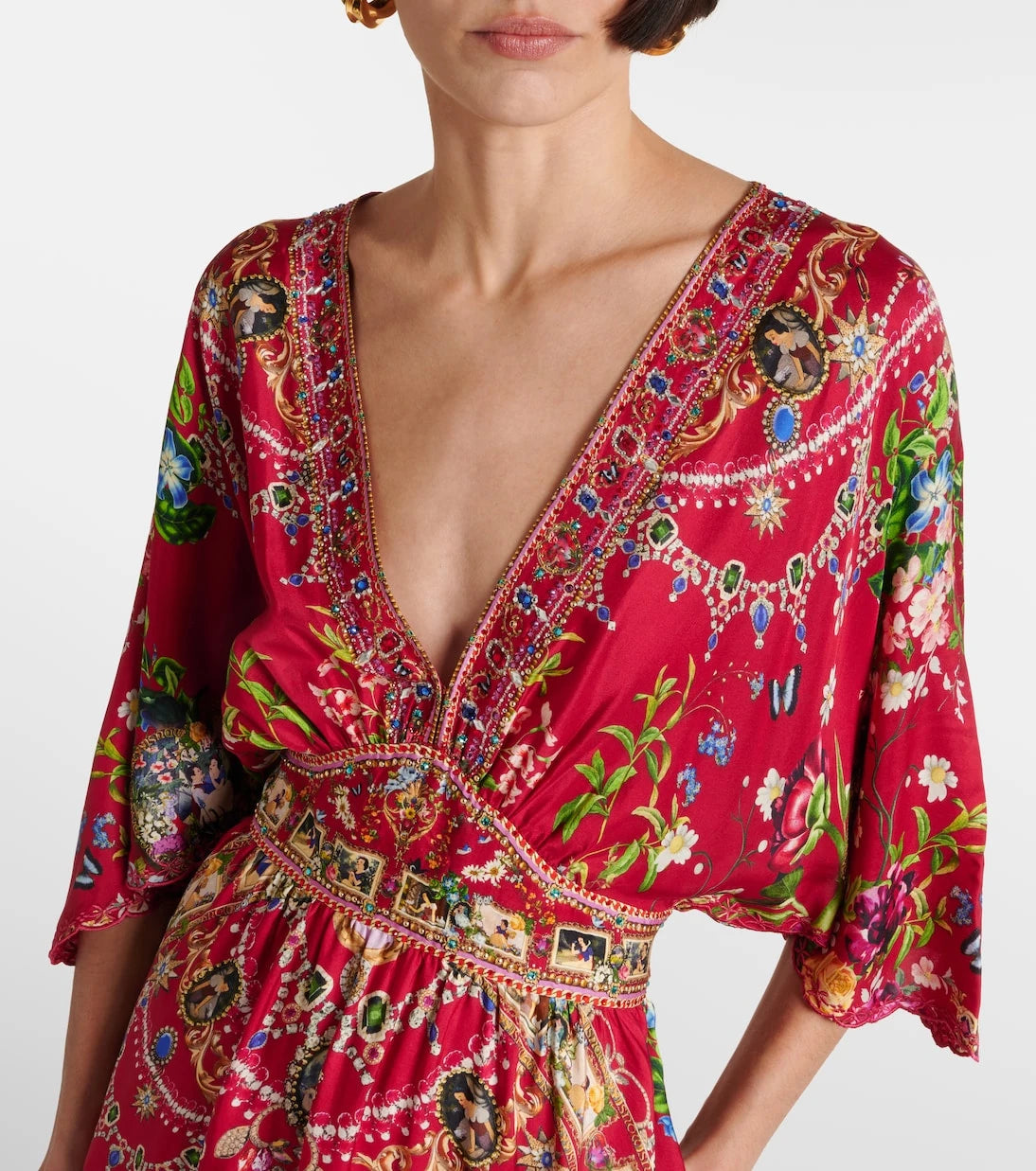 Camilla - Printed silk maxi dress