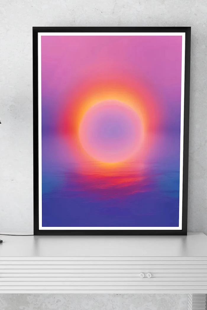 Akrilik cam üzerinde grafik a.i art HARTMAN Chroma Impulse 06, 30 x 40 cm