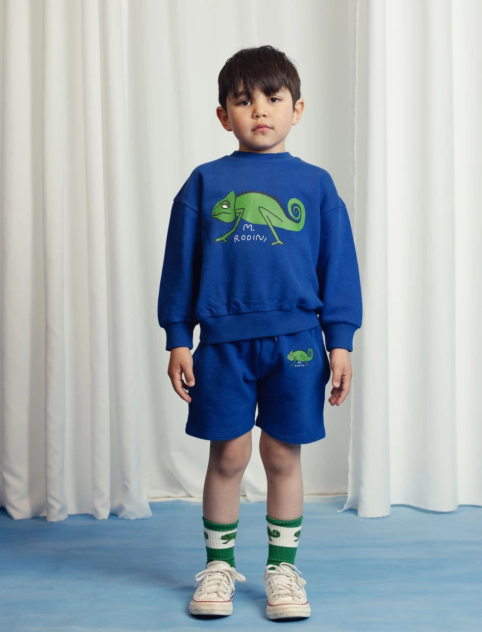 Mini Rodini - Lizard cotton jersey sweatshirt