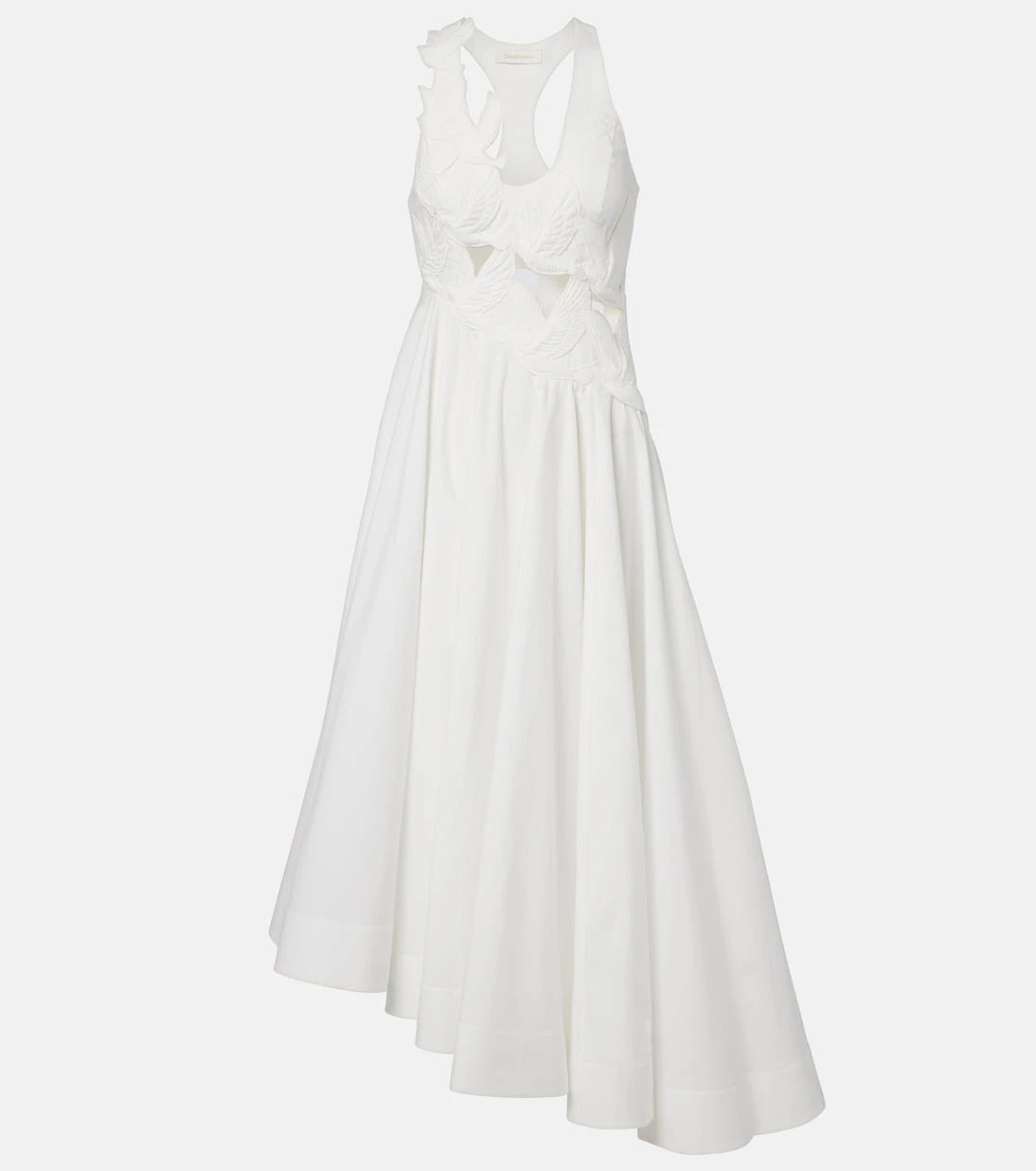 Zimmermann - Luna patch-appliqué cotton midi dress