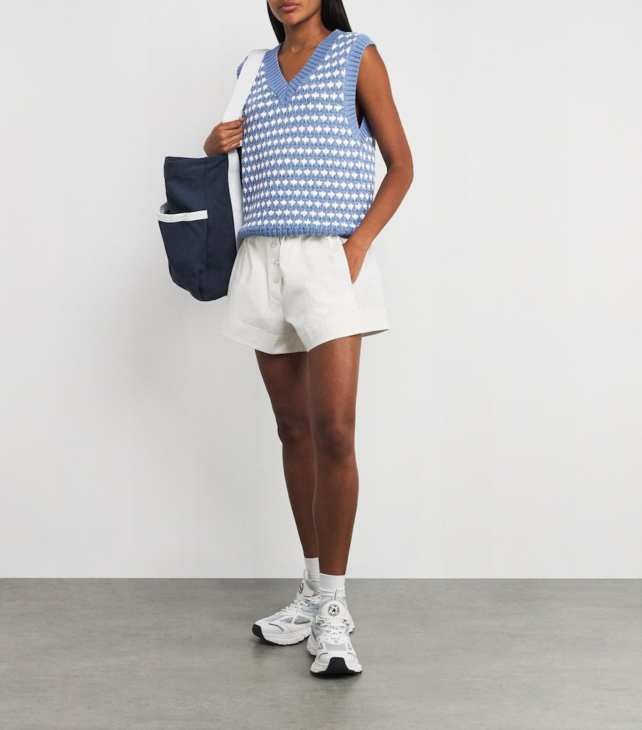 Varley Blue Antonella Sweater Vest