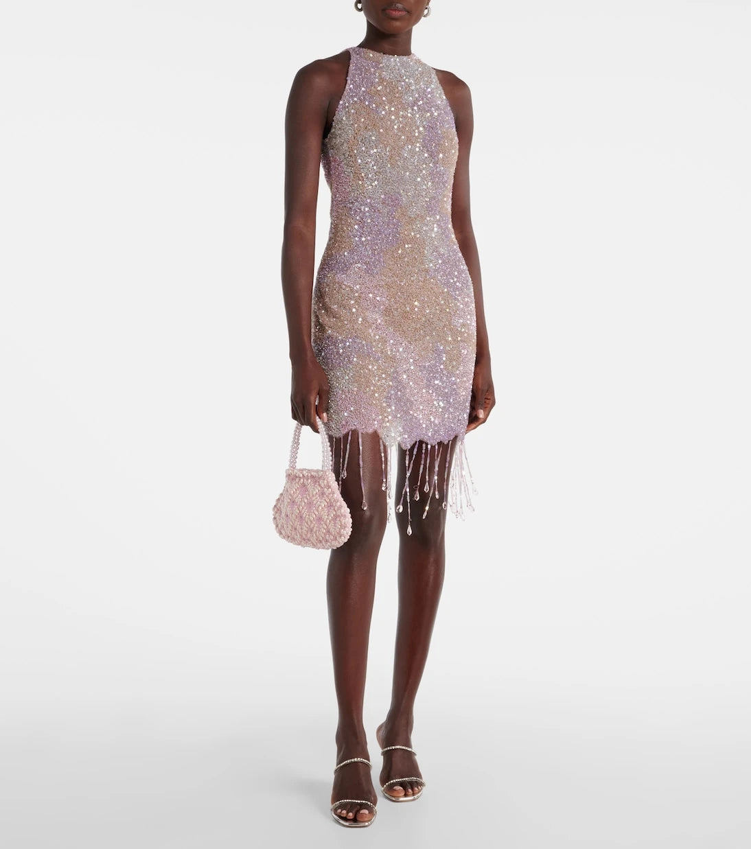 Clio Peppiatt - Scallop Mini embellished tote bag