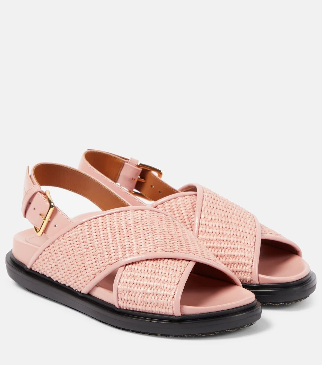 Marni - Fussbet raffia-effect sandals