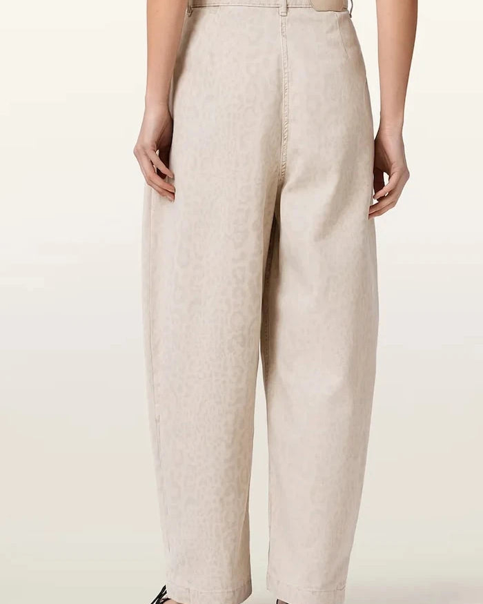 AllSaints pamuklu baggy kadın pantolonu BECCA