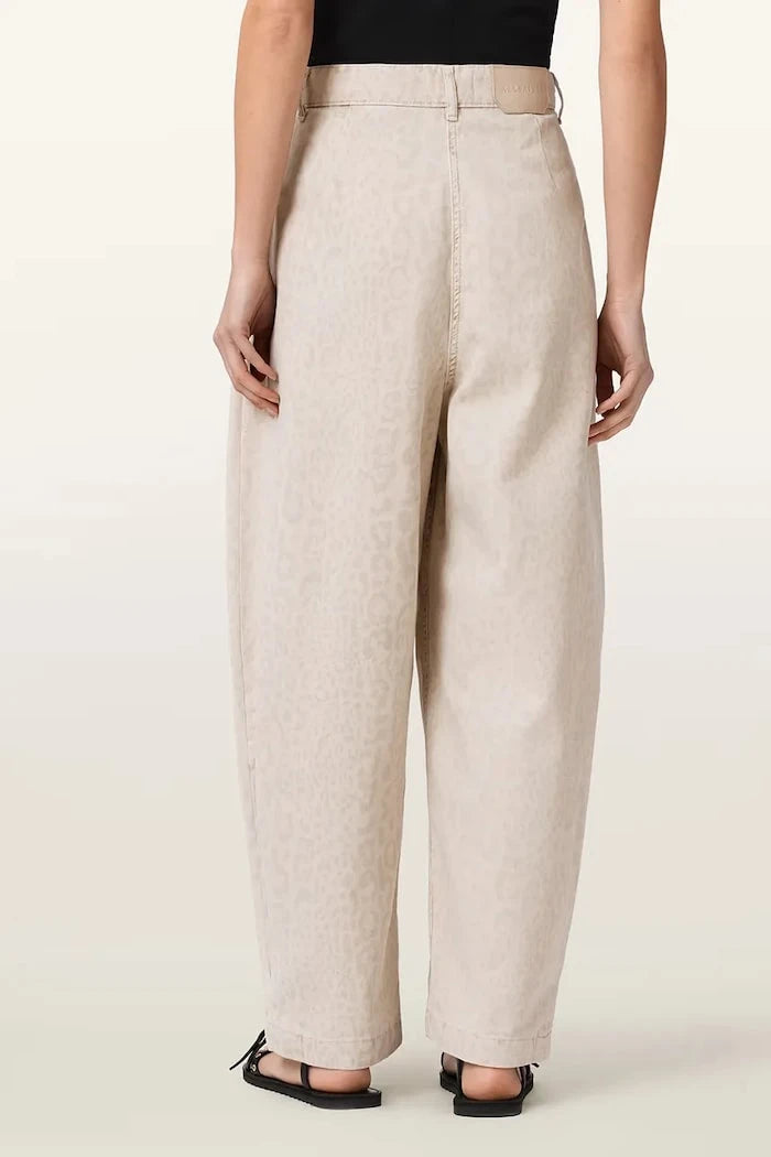 AllSaints панталон baggy дамски от памук BECCA