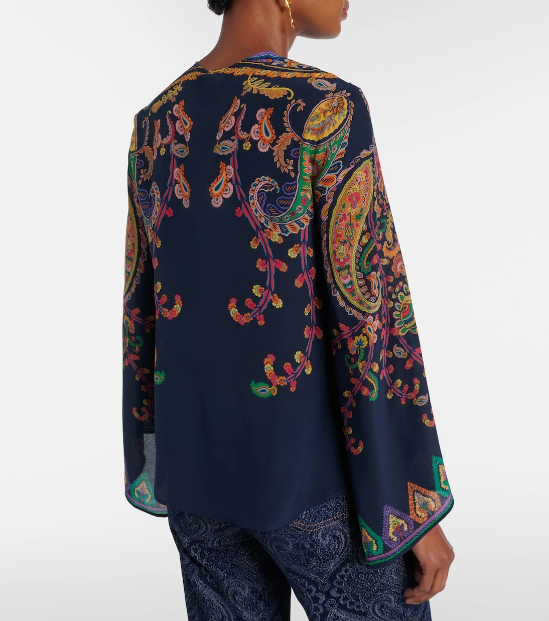 Etro - Paisley printed silk blouse