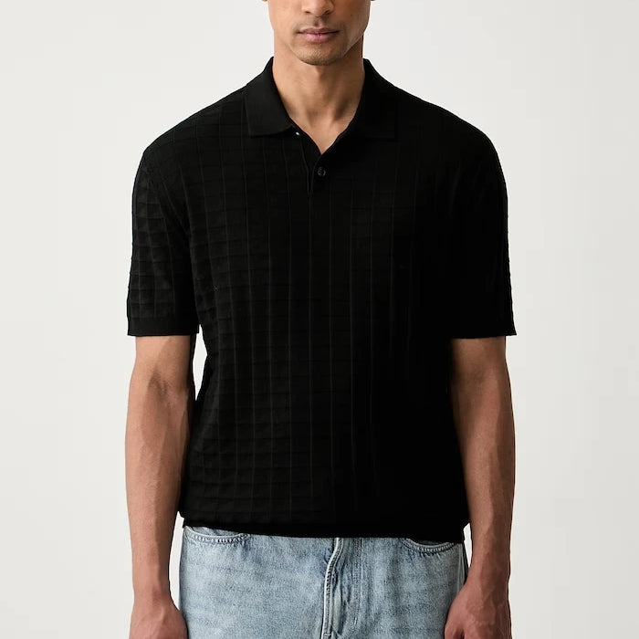 Armani Exchange viskozalı erkek polo yaka tişört