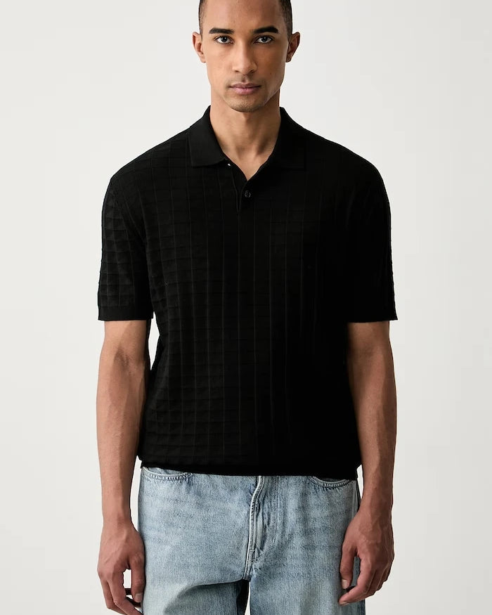 Armani Exchange viskozalı erkek polo yaka tişört