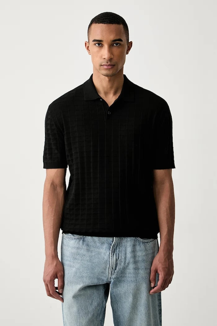 Armani Exchange viskozalı erkek polo yaka tişört
