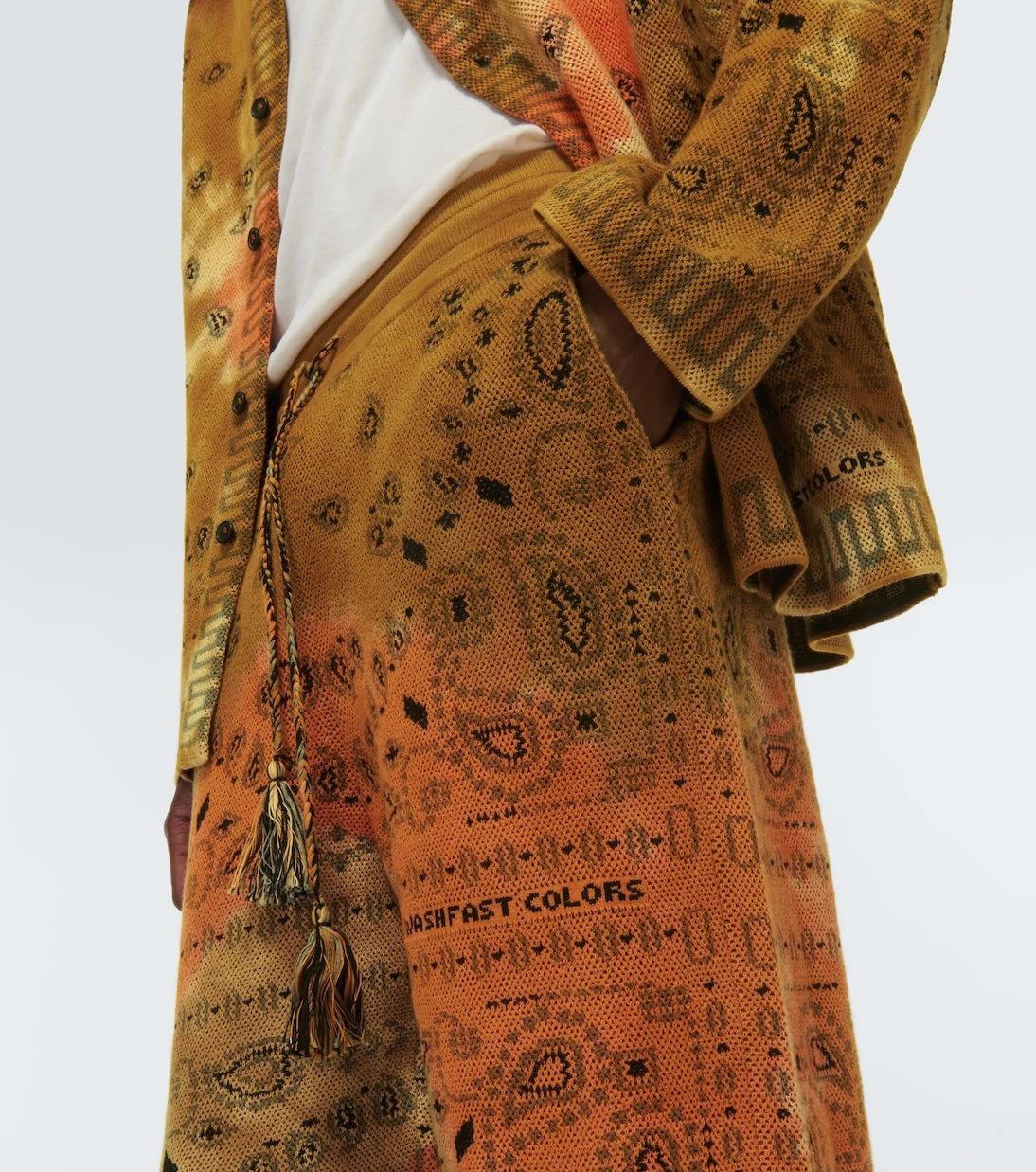 Alanui - Bandana Piquet jacquard cotton pants