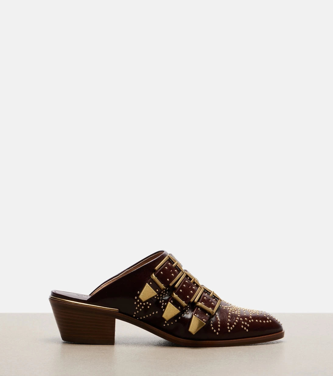 Chloé - Susan studded leather mules