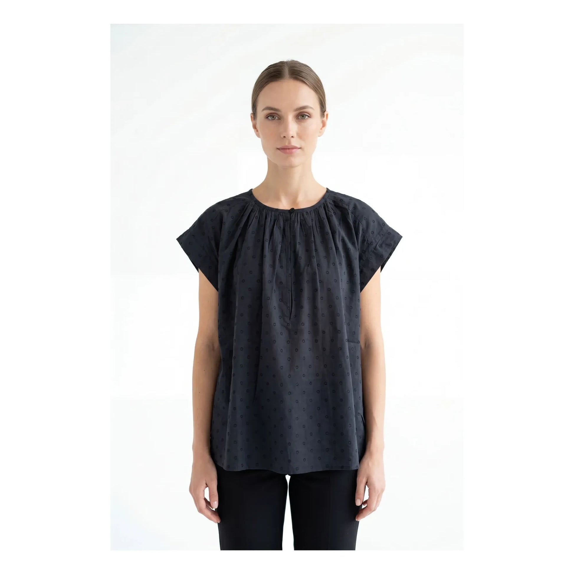 BELLEPIECE - Sistelo Cotton blouse | Grey