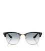 Black Clubmaster Reverse Square Sunglasses
