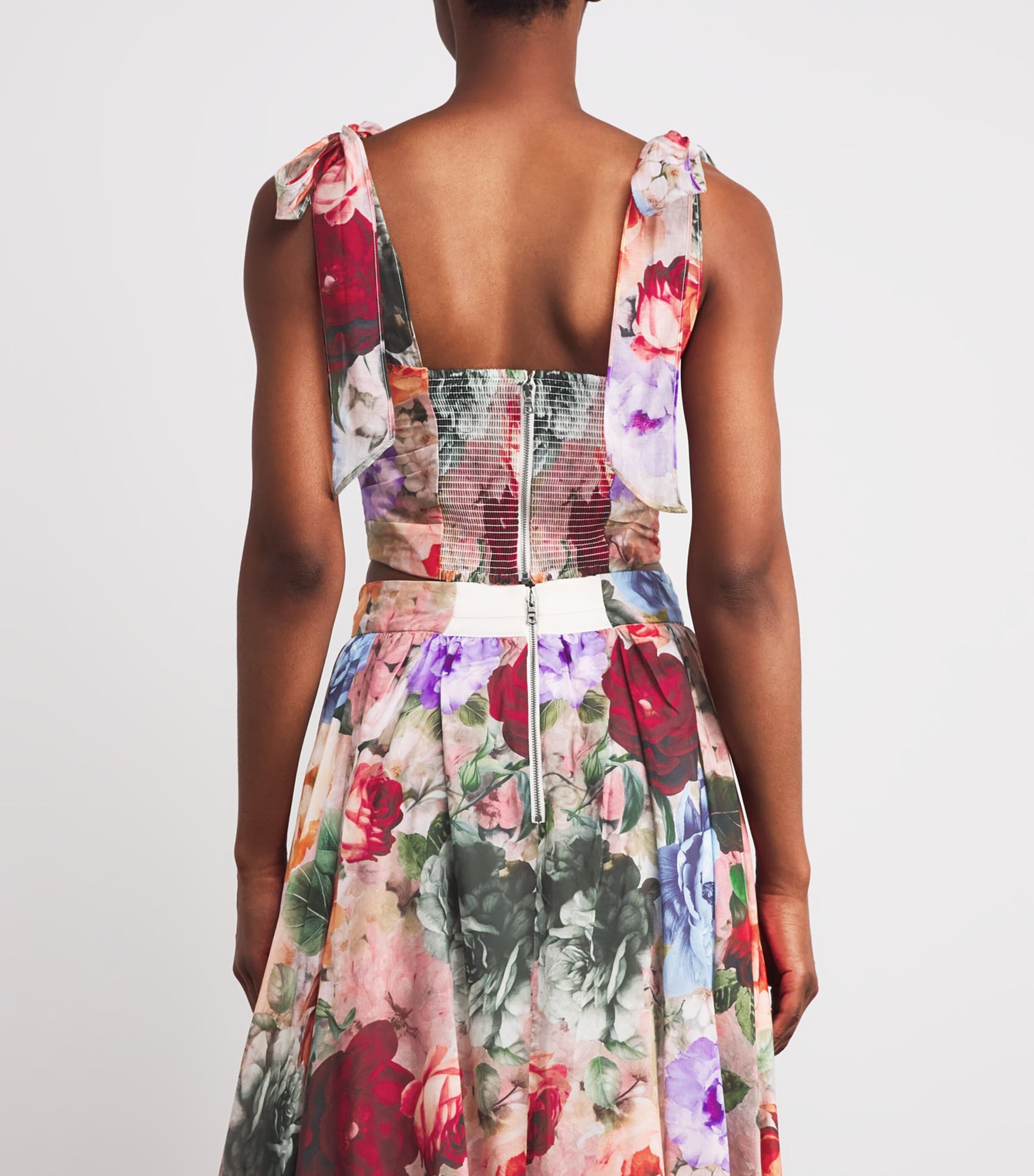 Alice+Olivia Multi Cotton-Silk Haven Bustier Top