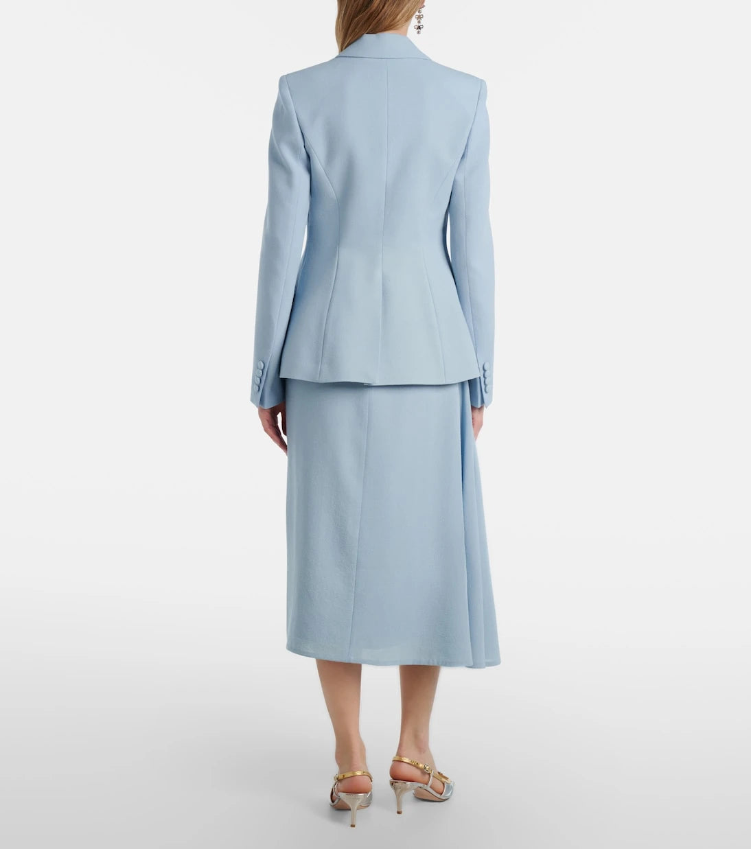 Erdem - Virgin wool midi skirt