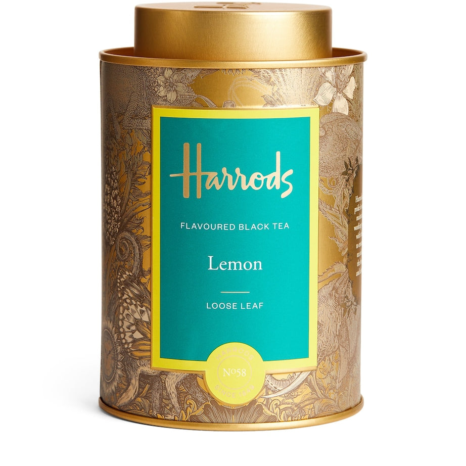 Harrods No. 58 Lemon Flavoured Black Loose Leaf Tea (125g)