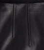 Faux Leather Holmes Midi Skirt BLACK