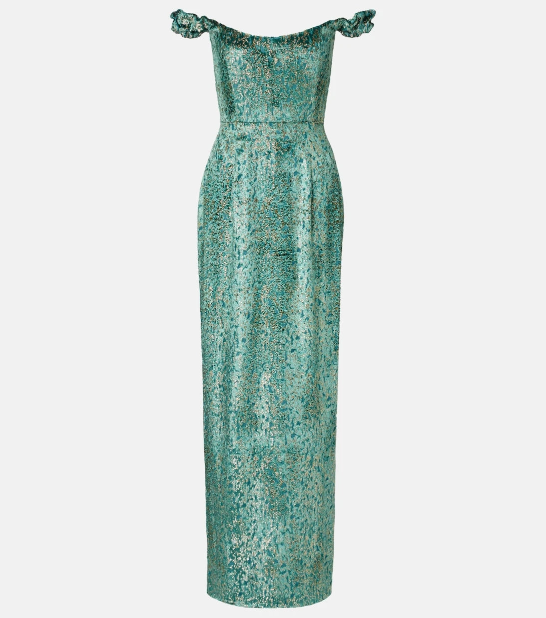 Markarian - Yolanda off-shoulder brocade gown