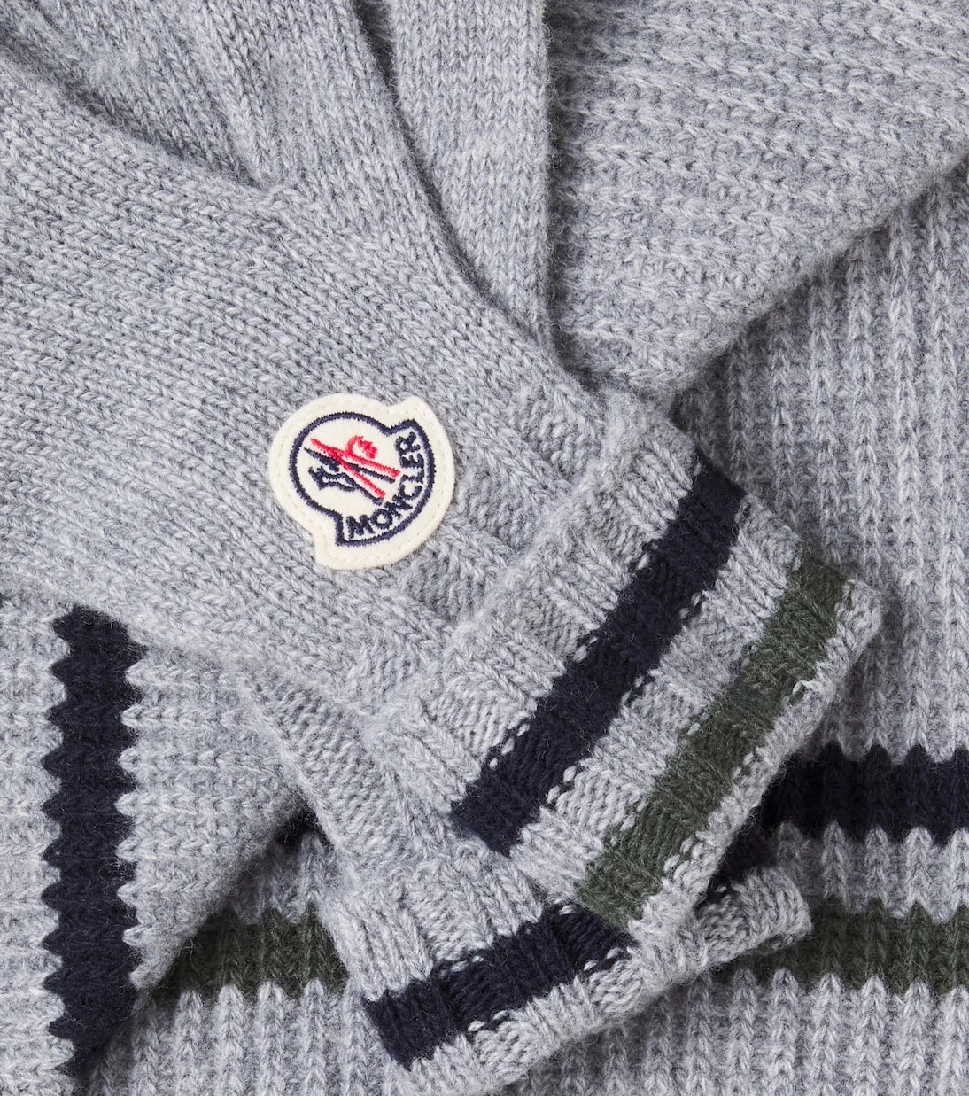 Moncler Enfant - Virgin wool scarf and gloves set
