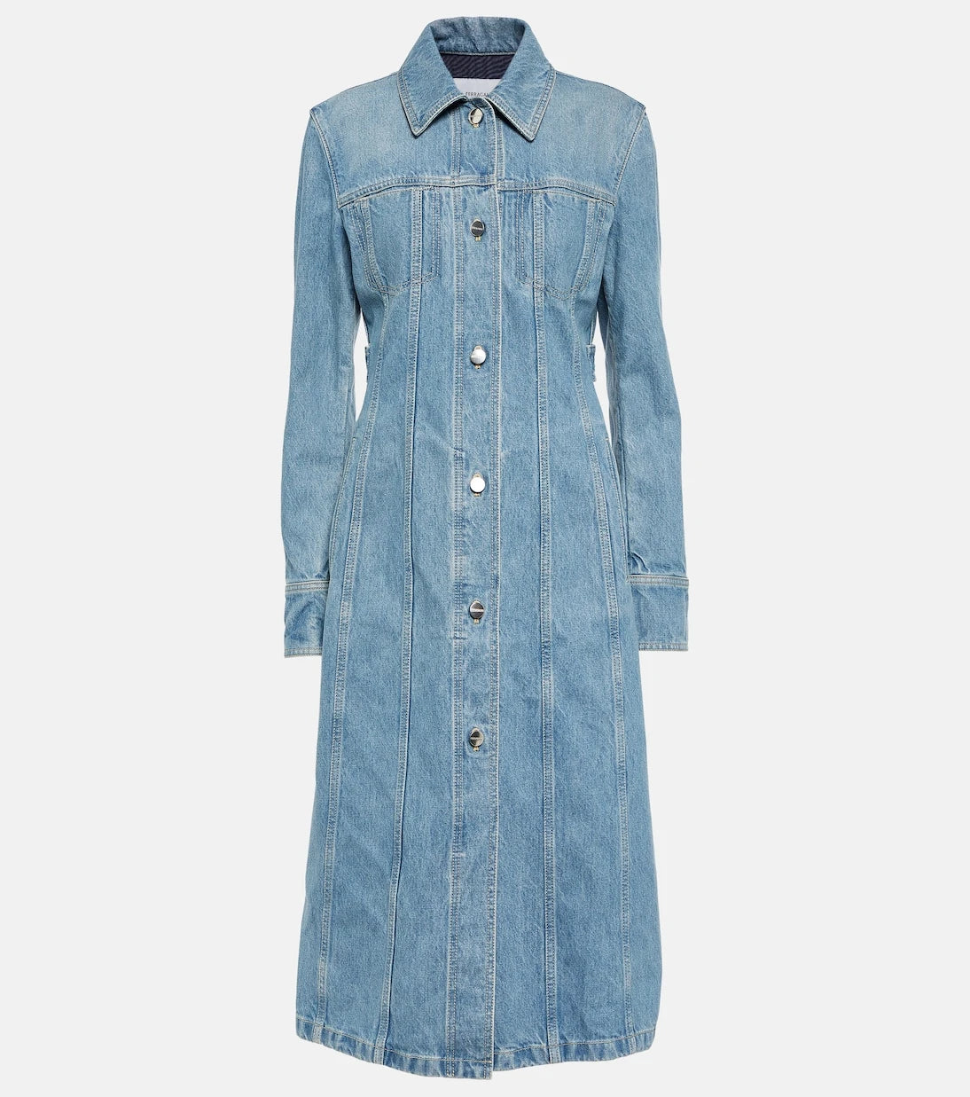 Ferragamo - Cotton denim shirt dress
