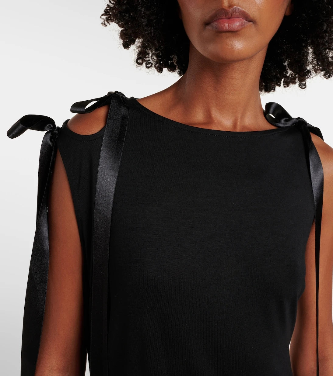 Simone Rocha - Bow-detail jersey midi dress