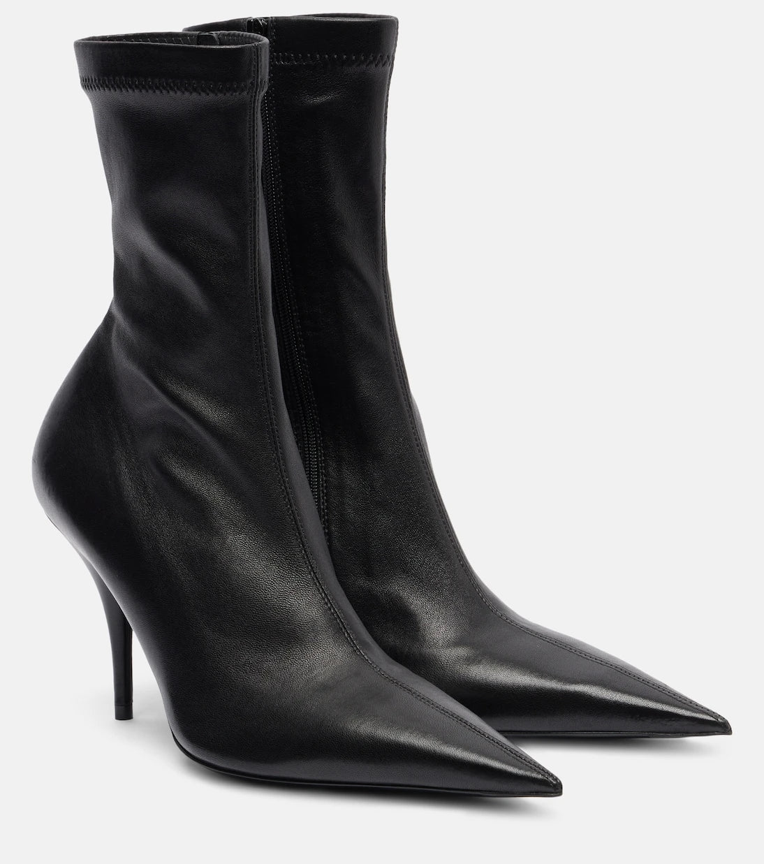 Balenciaga - Avenue 90 leather ankle boots
