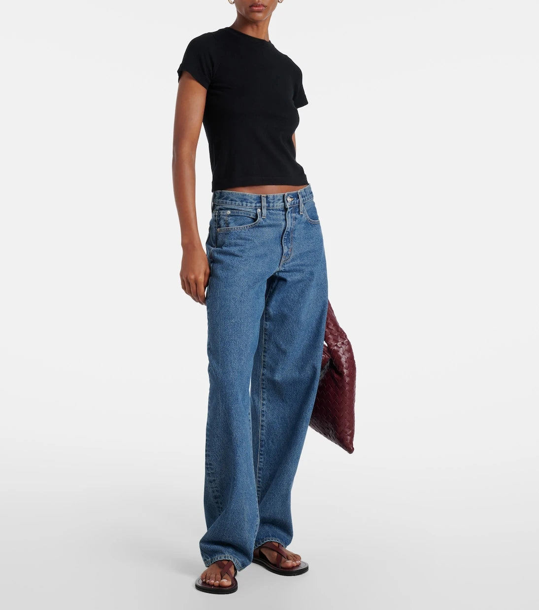 Slvrlake - Tess Long low-rise wide-leg jeans