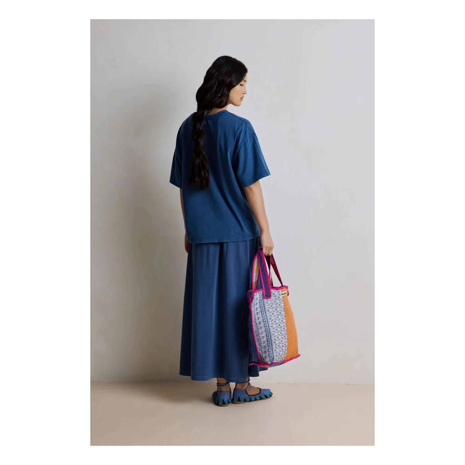 Hod - Ambre Cotton T-shirt | Navy blue