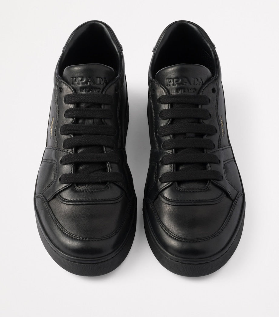 Prada Black Nappa Leather Sneakers