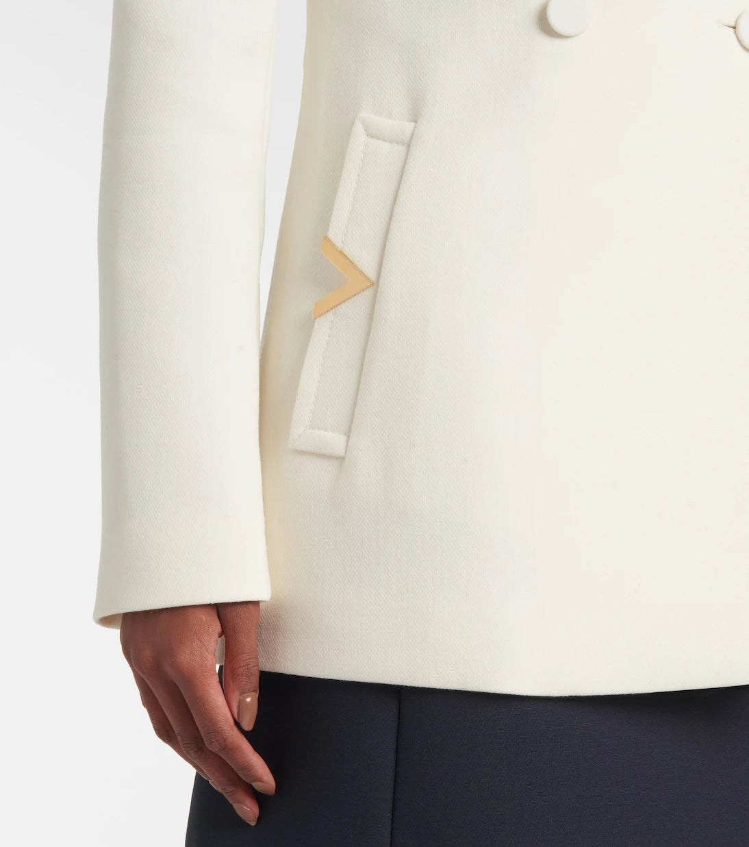 Valentino - Wool-blend crêpe blazer