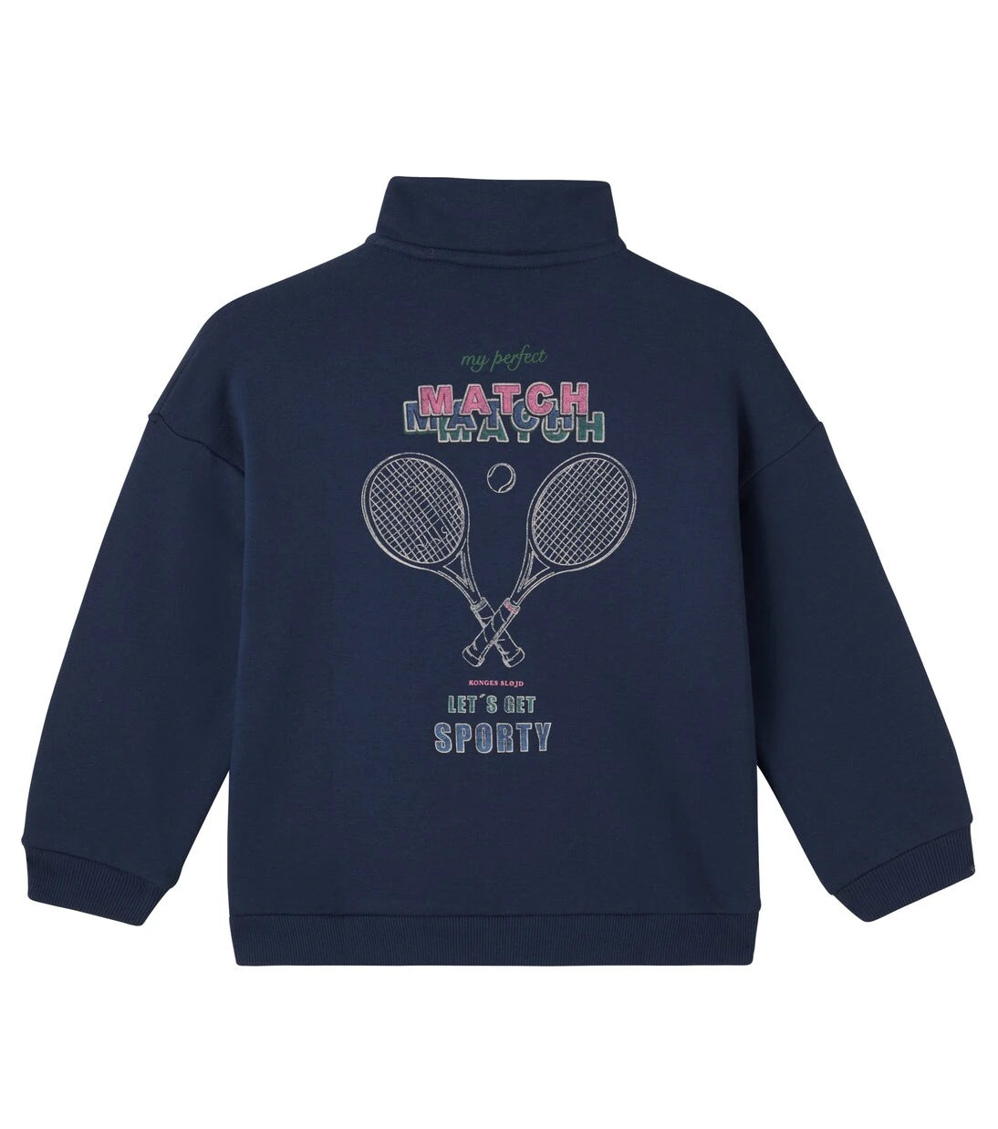 Konges Sløjd - Lou printed cotton-blend half-zip sweatshirt