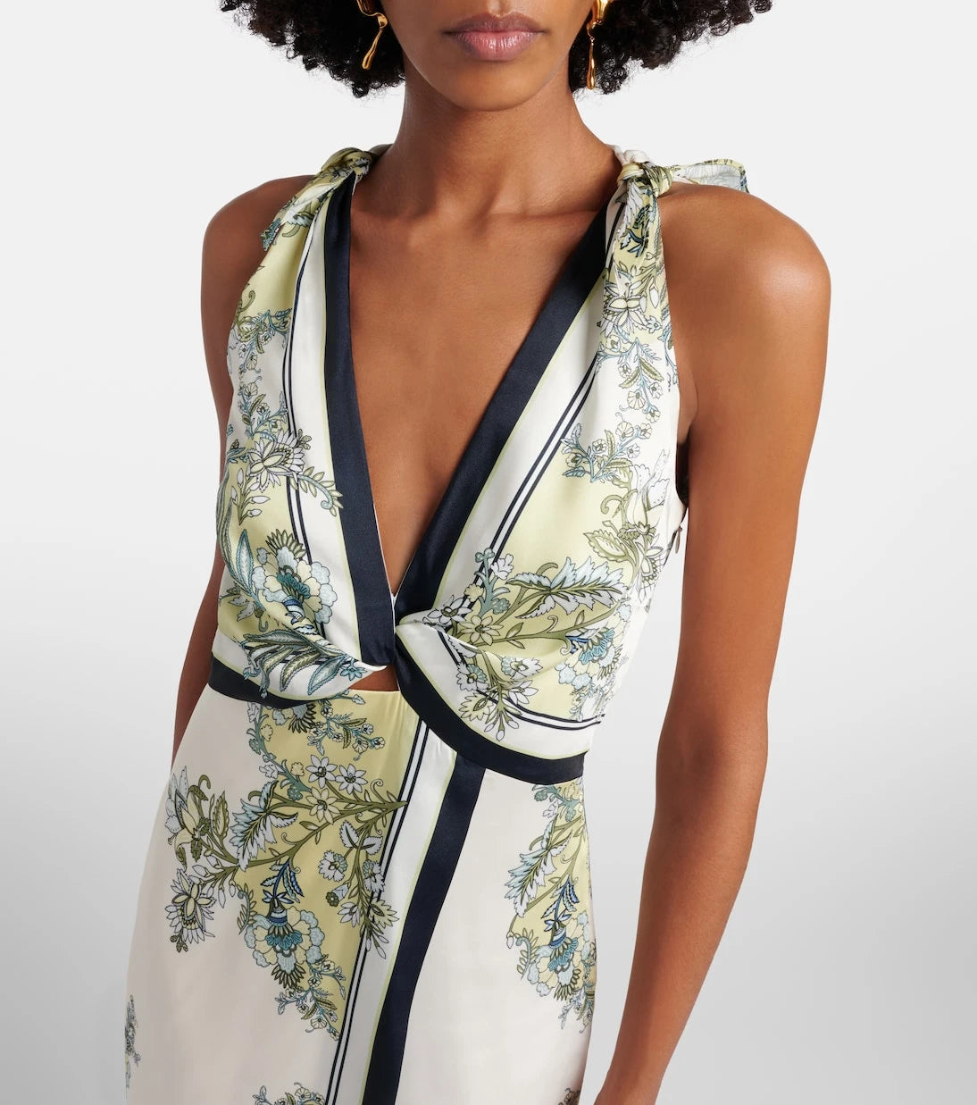 Veronica Beard - Kaliza floral twill midi dress