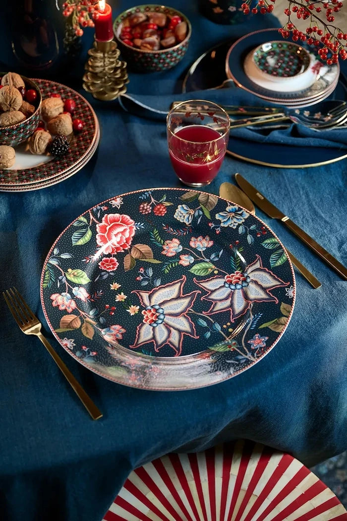 Pip Studio Berry Blues Blue 32 cm Düz Tabak Takımı (2'li)