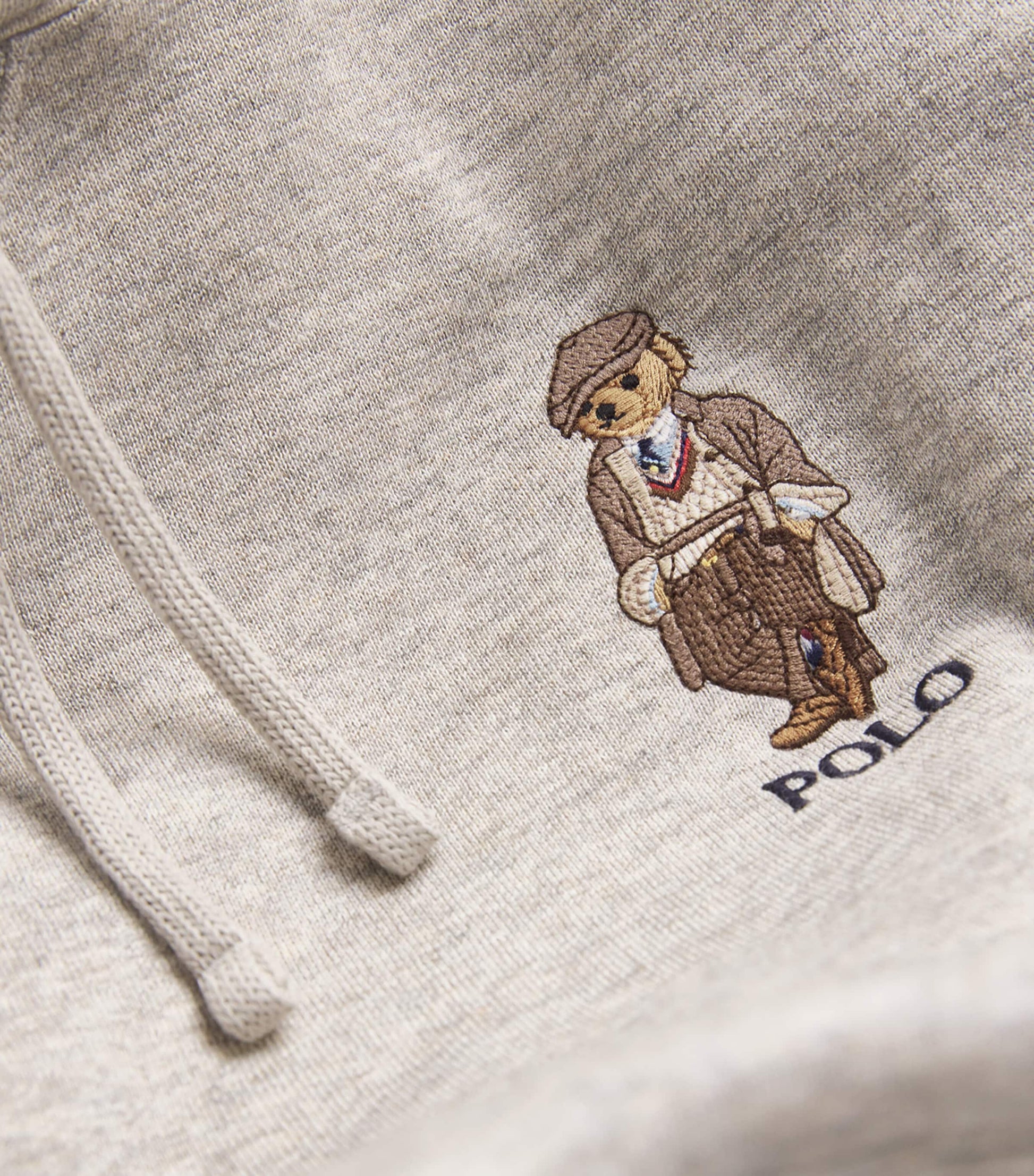Polo Ralph Lauren Grey Cotton-Blend Polo Bear Hoodie