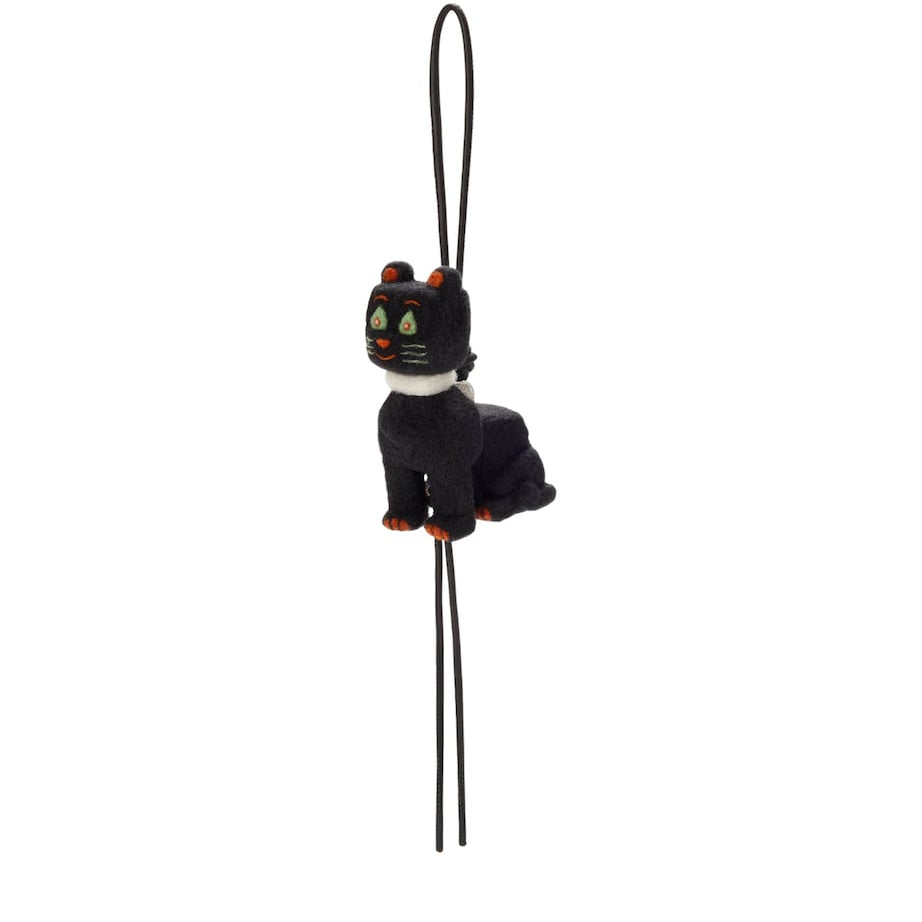 Black Wool Cat Personalisation Charm