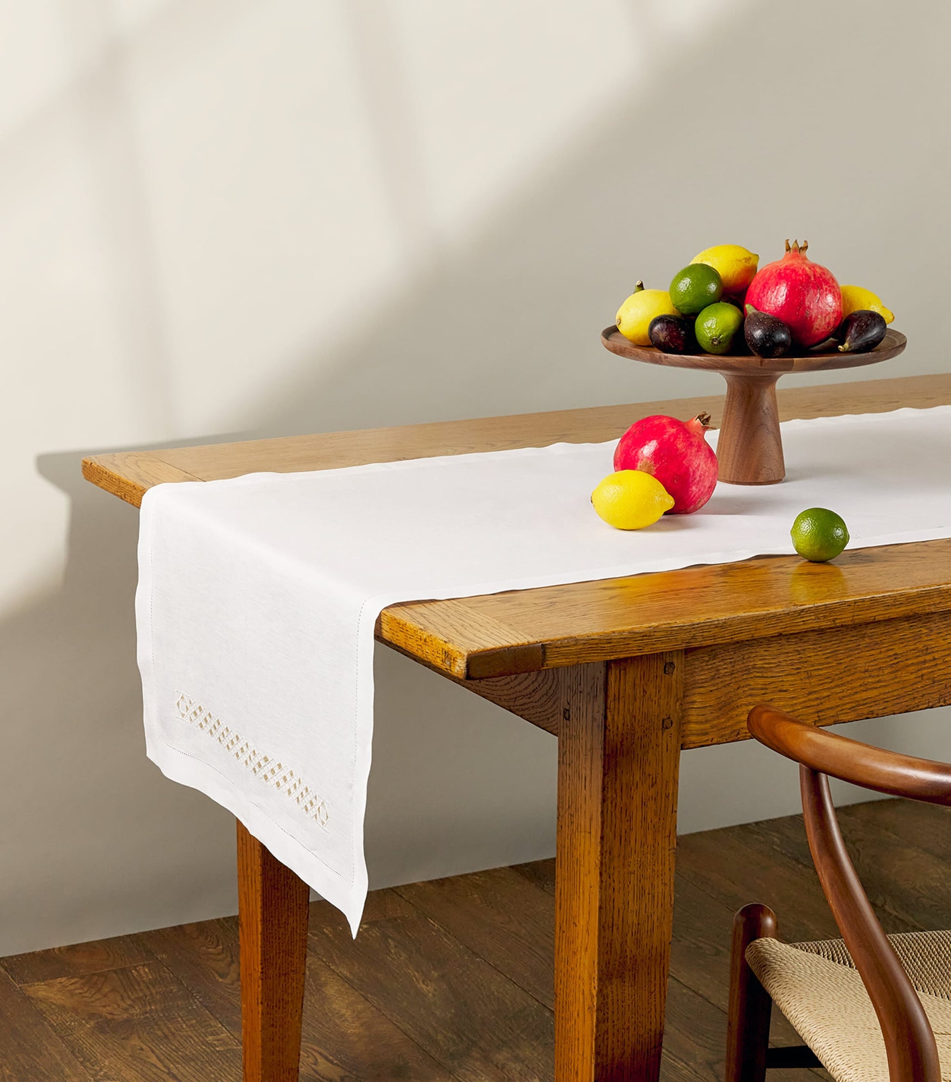 Dea Linen Embroidered Liri Table Runner (50cm x 210cm)