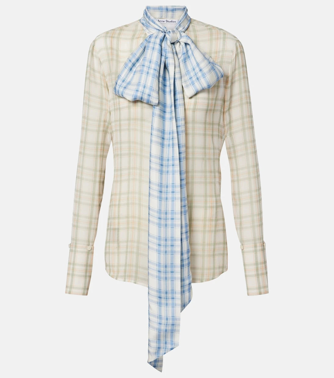 Acne Studios - Sheer tie-neck silk blouse