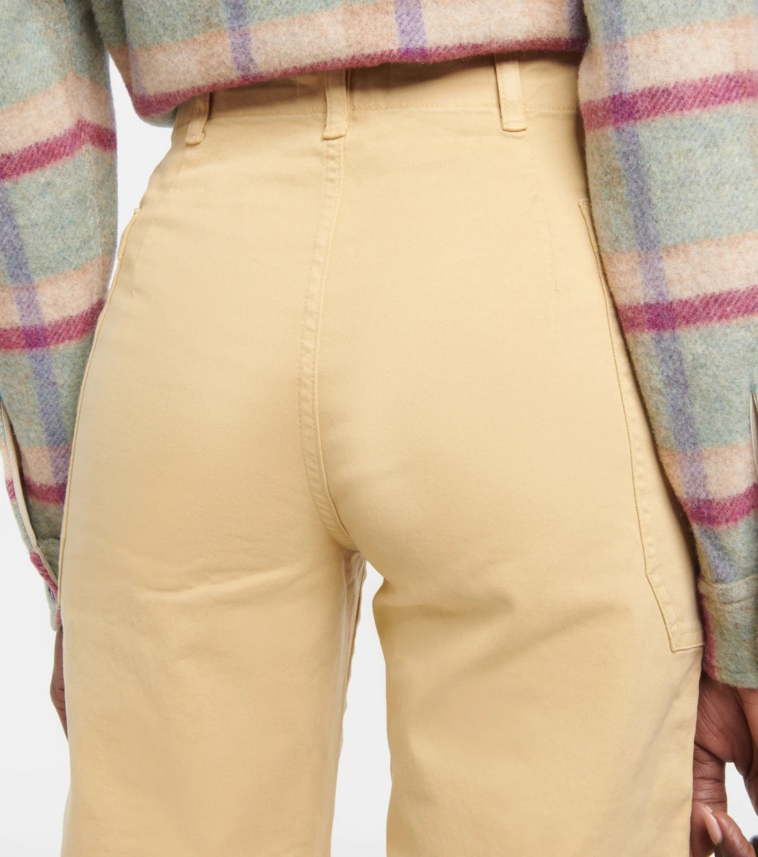 Frame - High-rise cropped cargo pants
