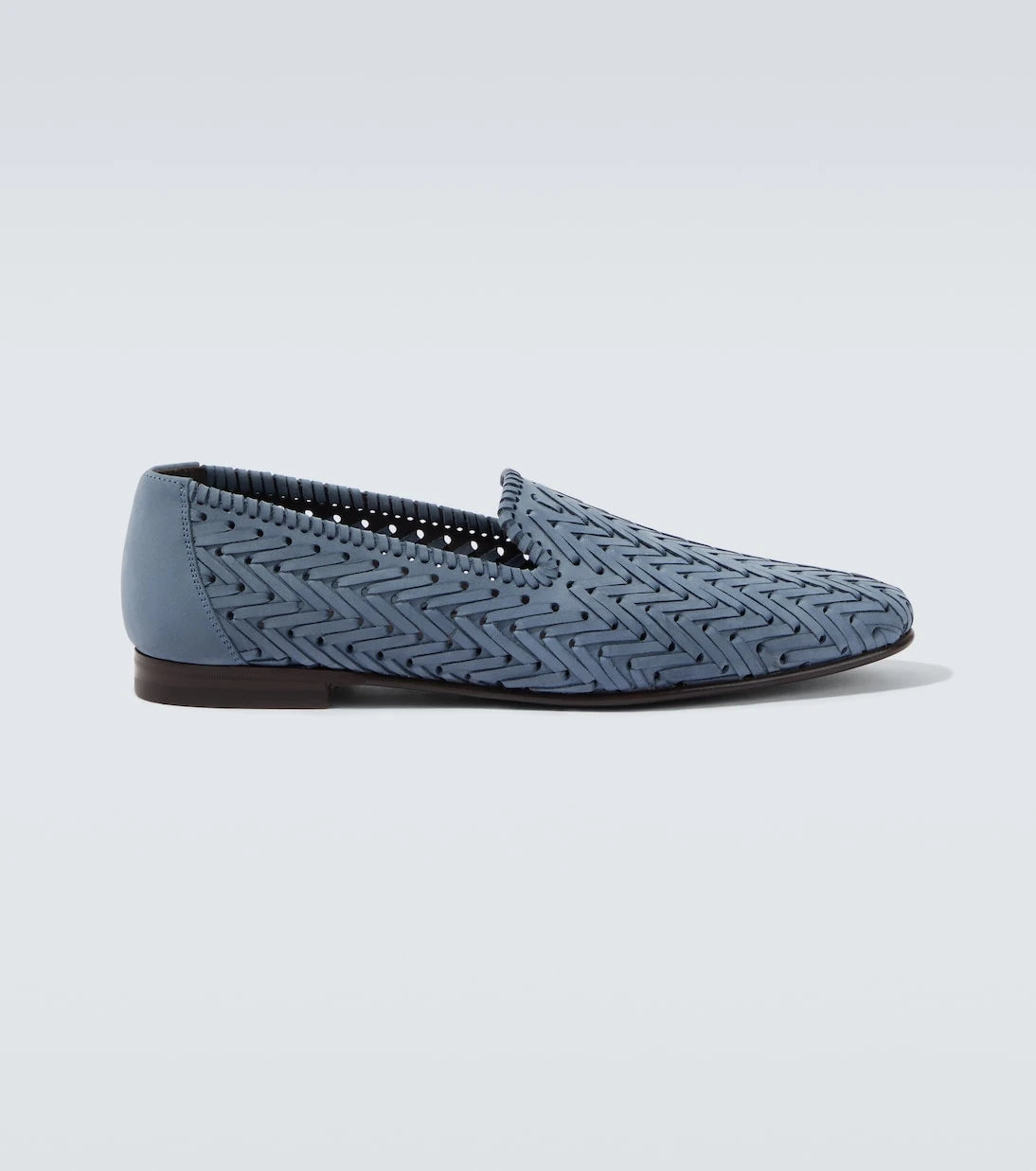 Manolo Blahnik - Mario woven leather loafers