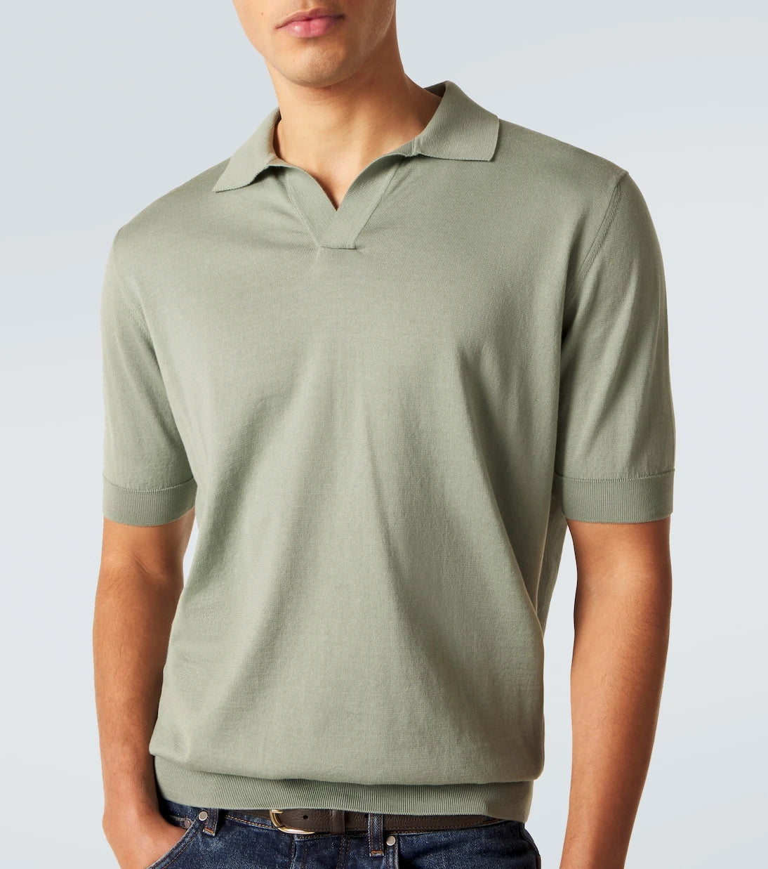 Lardini - Cotton piqué polo shirt