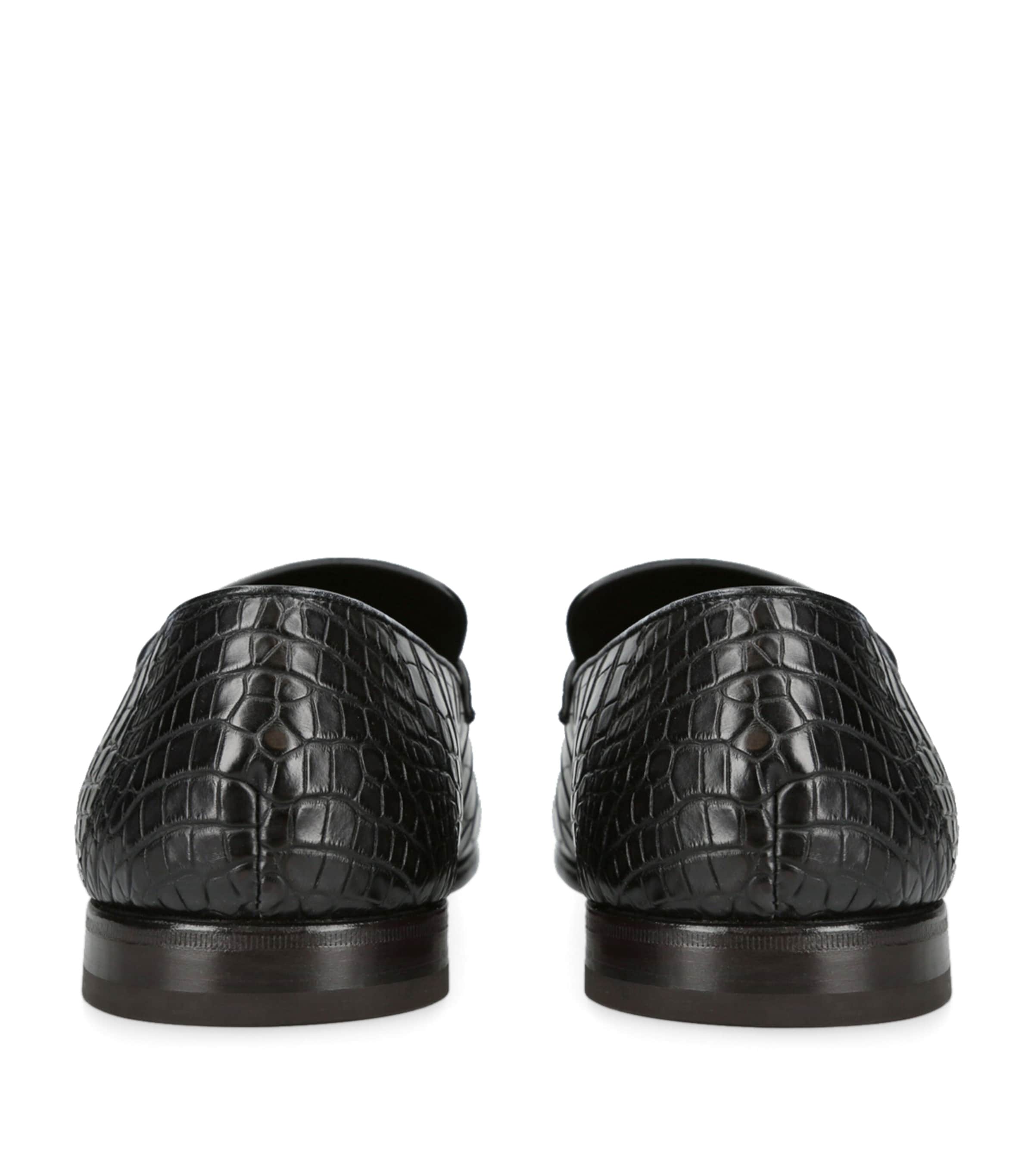 Crocodile Leather L'Asola Loafers