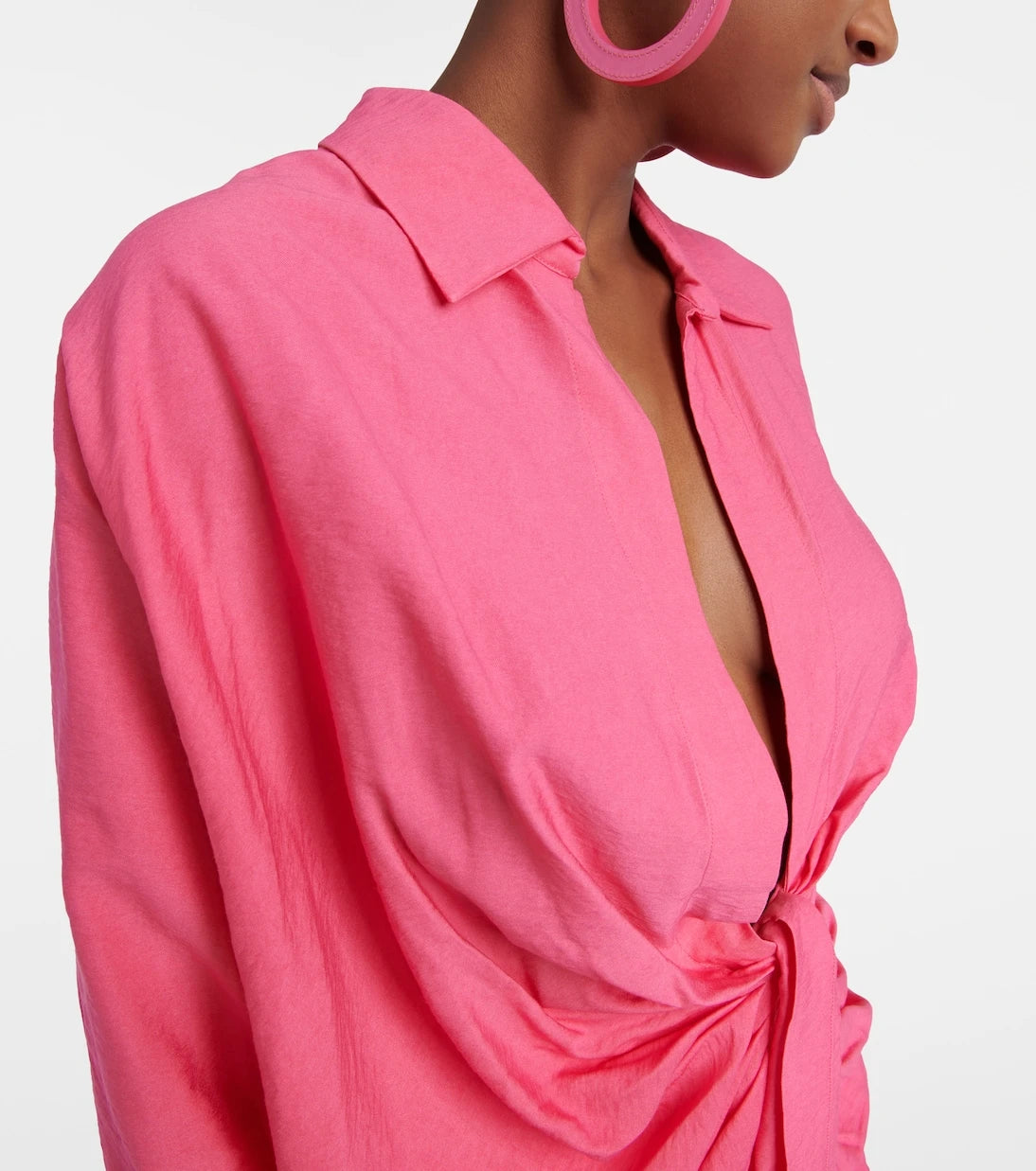 Jacquemus - La Robe Bahia tie-detail minidress