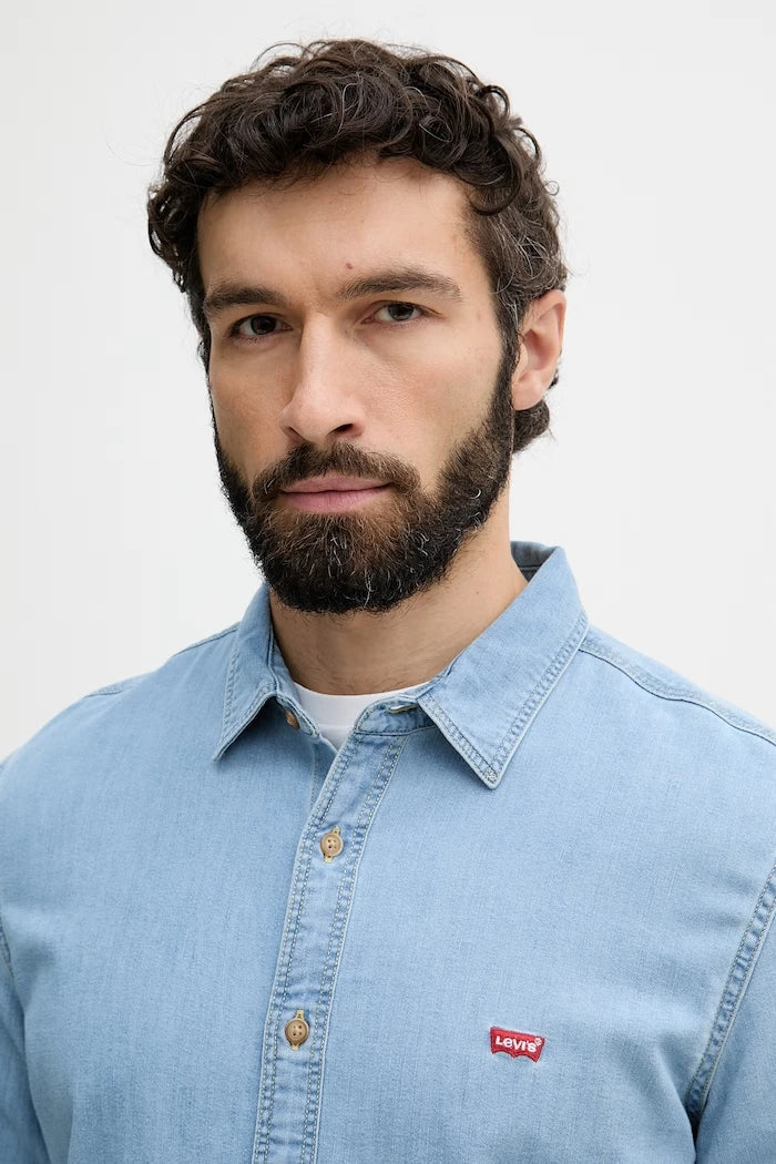 Levi's риза мъжка от деним LS BATTERY HM SHIRT SLIM